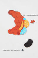 Libro De Rompecabezas Magnético De Madera Con Cartas Para Niños Tema De Vida Marina 3D Cambio De Ropa Y Caras Juguetes Educativos Para Niños - details 14