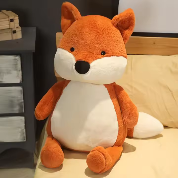 Muñeco De Peluche Kawaii De Zorro Para Niños Y Niñas Regalo De Navidad Cartoon Suave Y Cálido Juguete De Animal De Peluche Unisex - 1