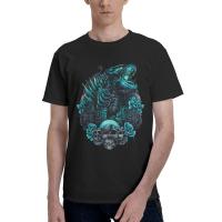Camiseta De Algodón Para Hombre Con Diseño De Godzilla Levantándose De Las Profundidades Cuello Redondo Manga Corta Para Uso Diario - details 6