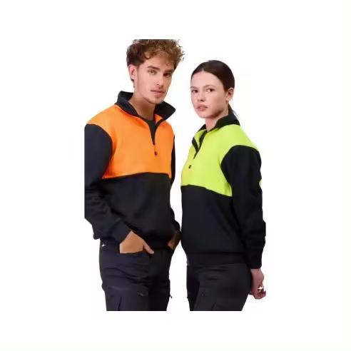 Sudadera de Seguridad con Cuello Alto y Media Cremallera - 1