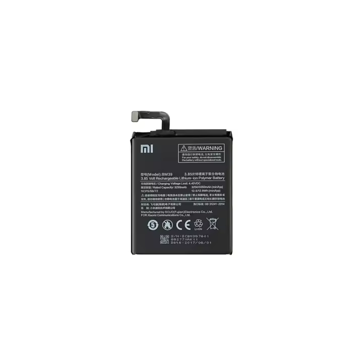 Batería original BM39 para Xiaomi Mi6 - Capacidad 3250mAh ⋆ Envío desde España ⋆ Producto práctico y funcional ⋆ Buen rendimiento ⋆ Diseño moderno y compacto - 1