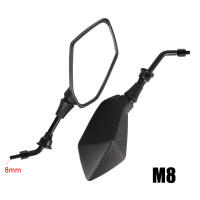 Espejos De Motocicleta Vista Trasera Monitor Falso Fibra De Carbono Decorativa Para Bicicleta Eléctrica E-Bike Pit Dirt Bike Scooter ATV - details 3