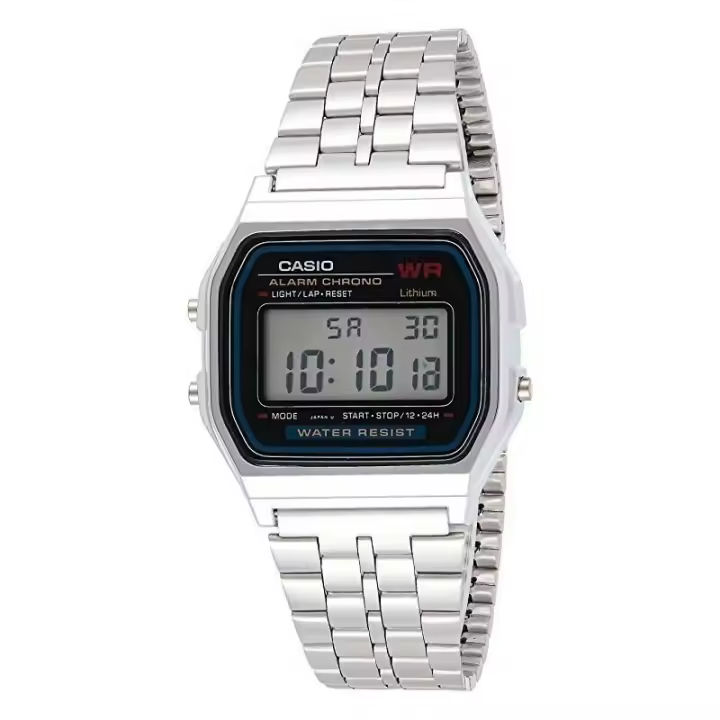 Reloj Casio hombre mujer UNISEX a159wa-1d water resistant clásico luz led reloj Casio vintage digital - 1