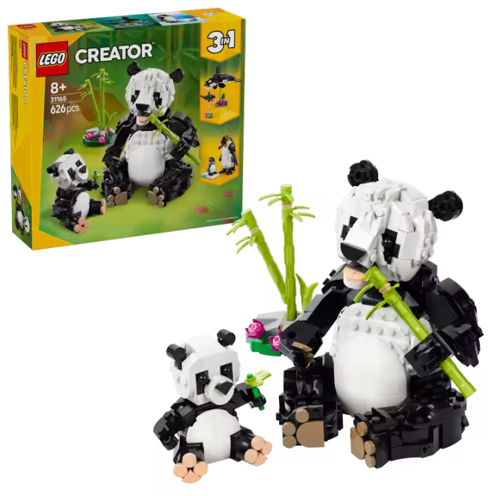 LEGO Creator 31165 Fauna Salvaje: Familia de Pandas contiene 626 piezas - edad 8+ años 25L31165 - 1