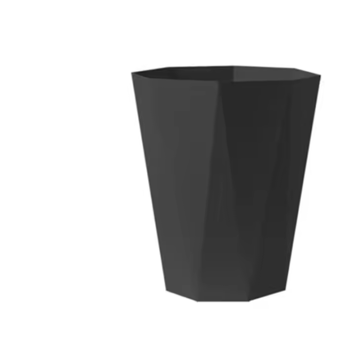Bandeja De Basura Creativa Para Cocina Y Baño Plástico Redonda Irregular Recipiente De Residuos Domésticos Y Toilette - 1