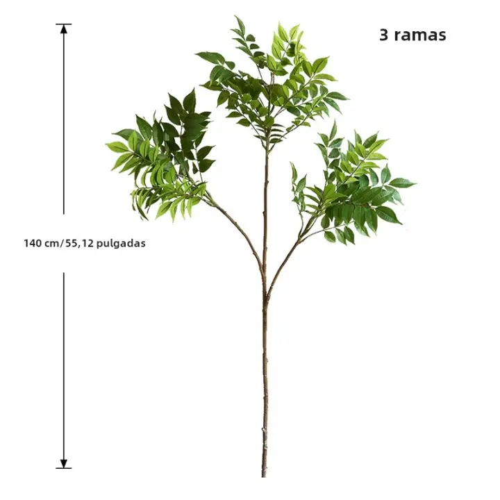 Planta Artificial De Fico Grande 76-140cm Falsa Banyan Con Hojas Verdes Decorativa Para Jardín Oficina Y Hogar Material Plástico - 1