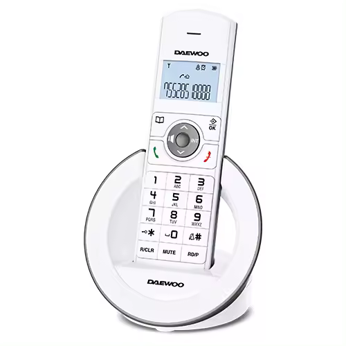 Teléfono Dect Daewoo DTD-1400 color blanco (NUEVO) - 1