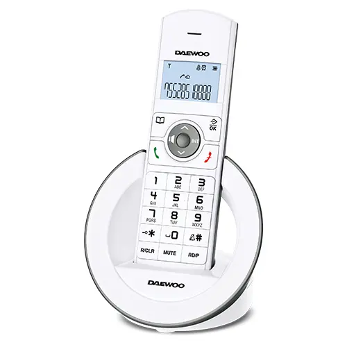 Teléfono Dect Daewoo DTD-1400 color blanco (NUEVO) - 1