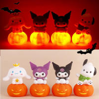 Lámpara De Noche De Calabaza Sanrio Con Tema De Halloween Cinnamoroll Kuromi My Melody Pochacco Para Decoración Del Hogar Y Regalo De Juguete - details 1