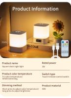 Lámpara De Noche LED Recargable Para Dormitorio Protección Ocular Para Lectura Y Sueño Iluminación Infantil Para Bebé - details 26
