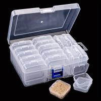Juego De Cajas De Almacenamiento Para Uñas Y Joyería Con Diamantes Pintura DIY Accesorios De Manualidades De Rhinestone Plástico Botella De Semillas - details 0