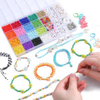 Kit De Letras De Arroz 3mm Para Crear Pulseras Y Collares De Verano Joyería DIY Regalos De Navidad Hecho Por Mano Sin Metales - details 5