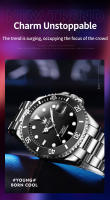 Reloj Mecánico Para Hombre OLEVS 6650 Resistente Al Agua Luminoso Con Fecha Estilo Clásico Y Moda De Buceo Material De Acero Inoxidable - details 13