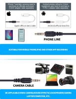 Micrófono Lavalier Inalámbrico UHF Doble Con 30 Canales Selección 30m Rango Para Grabación En Directo Cámara DSLR Y Teléfono Entrevista - details 17