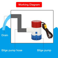Bomba De Bilge 12V 24V 220V 60L/min 1100GPH Mini Para Barco Submersible Para Kayak Limpieza De Vivero Baño Agua Del Río - details 0