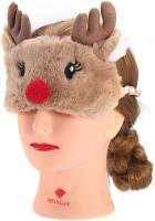 Sleeping Eye Cover, Cute Animal Eye Cover Sleeping Mask Christmas Deer Winter Carton Nap Eye Shade Mask - details 3