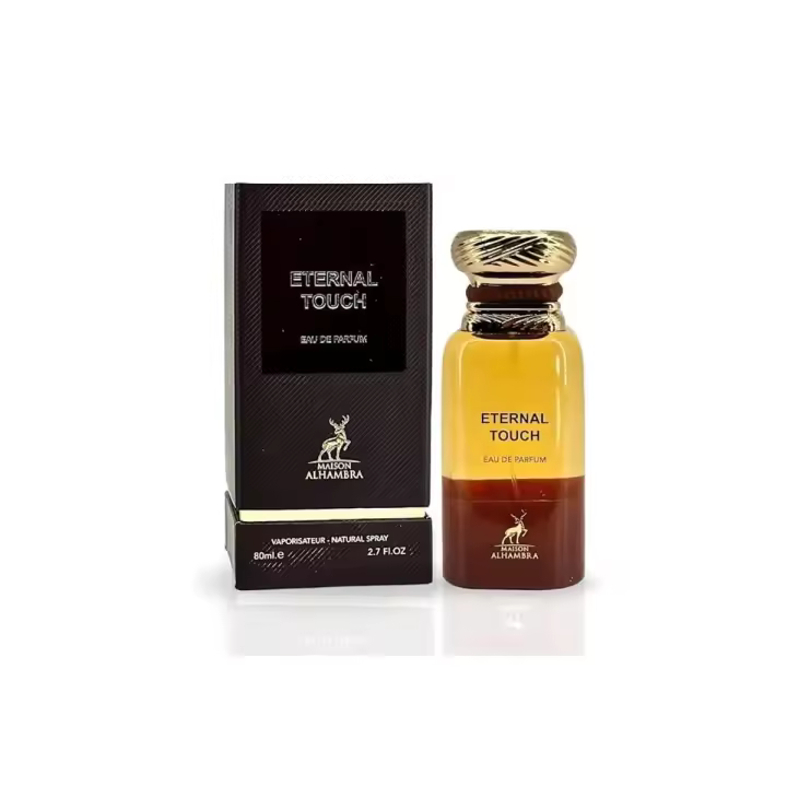 Perfume árabe de hombre Eternal touch Maison Alhambra 80ml,Fragancia masculina amaderada , duradera, avainilla, tabaco ,Colonia de hombre oriental lujosa, especial NOVEDAD - 1