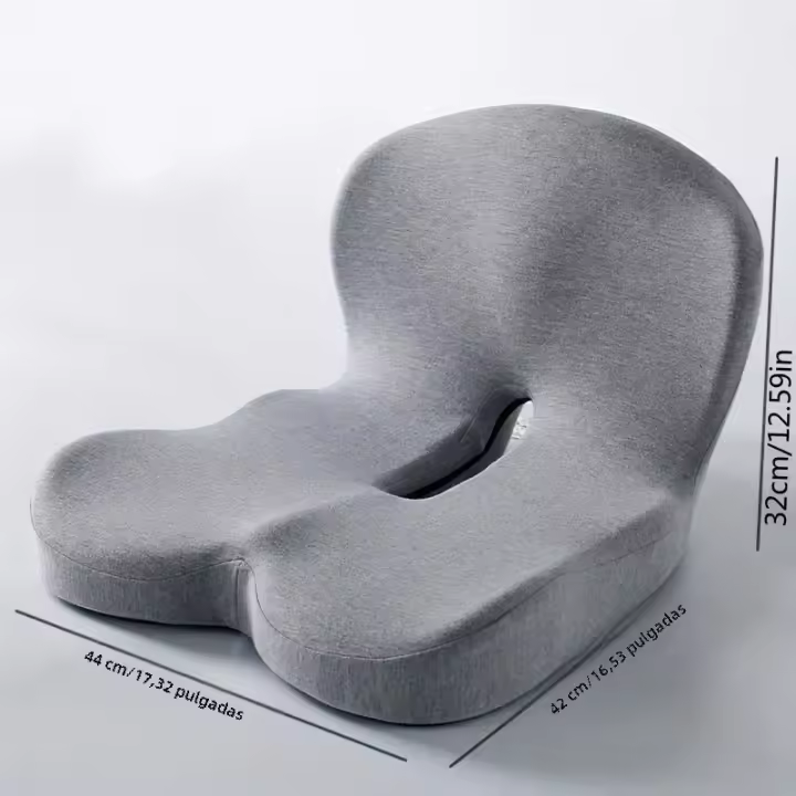 Cojín De Apoyo Lumbar Y Espalda Con Memoria De Forma Para Oficinas Coches Y Familias Almohada De Espalda Integrada Para Confort Diario - 1