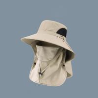 Gorro De Pesca Para Hombres Sombrilla Grande Protección Solar Gorro De Verano Cubrimiento Facial Al Aire Libre Montañismo - details 14