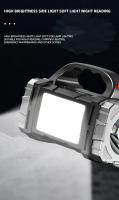 Linterna LED Recargable De Alta Potencia Multifuncional Portátil Con Luz Lateral Impermeable Y Modos De Iluminación Variados Para Camping Exploración Mantenimiento Y Trabajo Nocturno - details 13