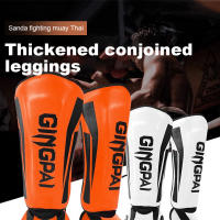 Kickboxing-espinilleras de boxeo para artes marciales, Protector de piernas para Muay Thai, Sanda Wushu, protectores de tobillo para Taekwondo - details 1