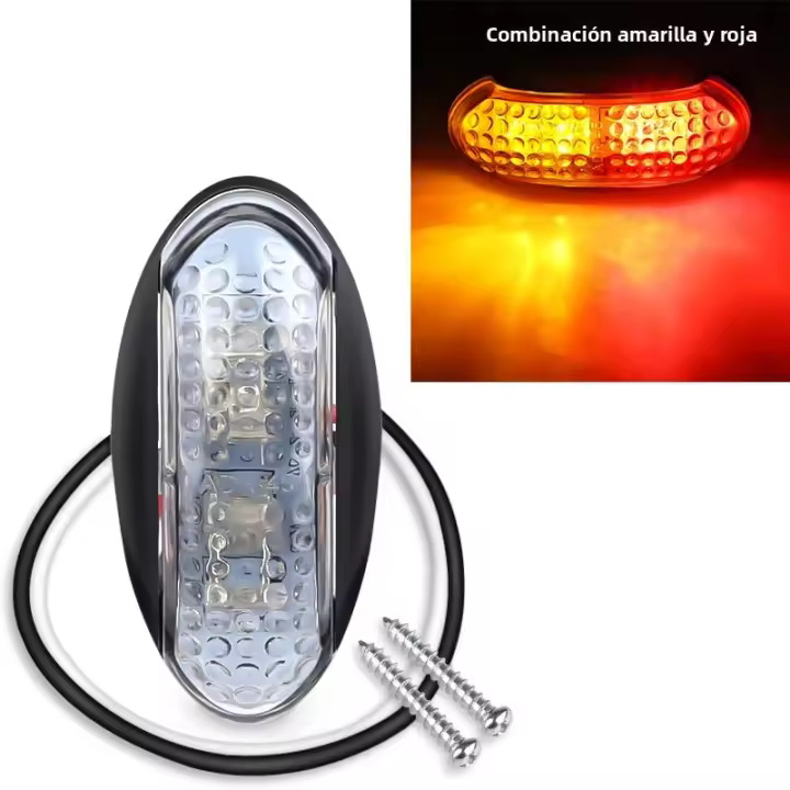 Luz De Marca Lateral Para Coche Camión Remolque Impermeable 12V 24V Señal Luz De Cuerda Advertencia LED Para Coche Camión Motocicleta - 1