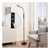 Lámpara de Pie 12W Forma Aro Luz LED, con Cuello Cisne Flexible Elegante en Negro. Lampara de Suelo de Bombilla LED 4 Colores y 6 Brillos Ajustables, Temporizador y Memoria. Flexibilidad 360°, Lampara para sala o dormitorio ¡Descubre tu iluminación ideal! - details 1