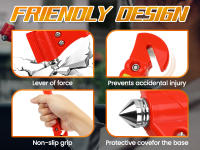 Martillo De Seguridad Para Coche 2PCS Rompe Ventanas Y Cortador De Cinturones De Seguridad Herramienta De Escape 2-en-1 Para Kit De Rescate Emergente - details 2