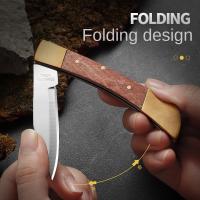 Cuchillo Plegable De Acero Inoxidable De Alta Dureza Portátil EDC Para Cocina Y Uso Doméstico Cuchillo De Frutas Con Mango De 9.8 Cm - details 5