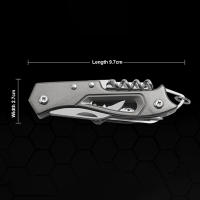 Cuchillo Suizo Multifuncional Para Camping Al Aire Libre Con Abrazadera Y Tijeras Hoja De Acero Inoxidable Portátil Para Militar - details 7
