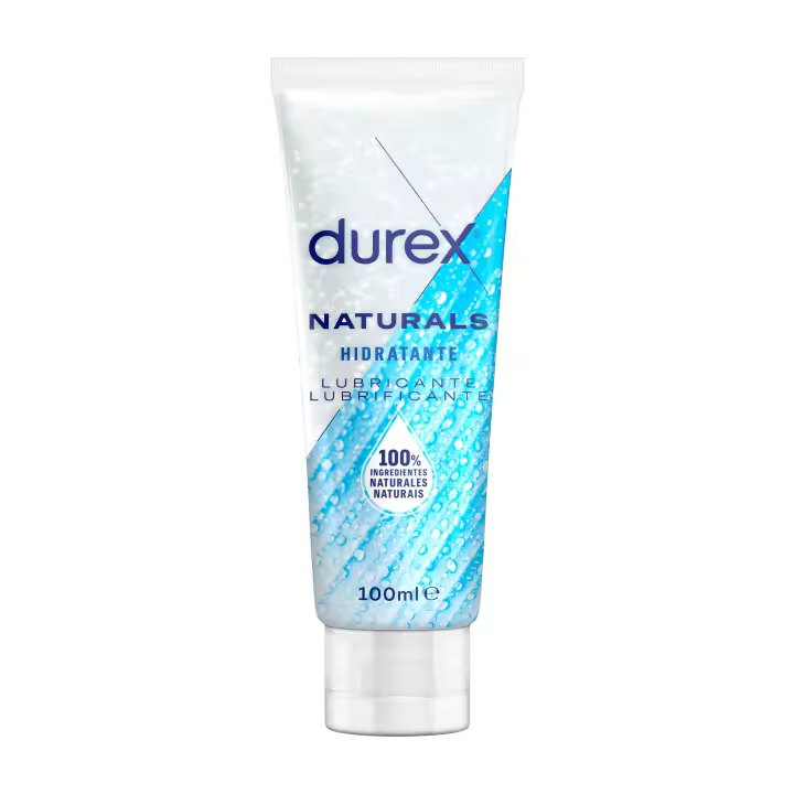 Lubricantes Durex 100ml, para sexo seguro. Naturals H2O, Hidratante, Extra Sensitivo, Original, Calor, Frescor, Fresa, Cereza y Perfect Connection - 1
