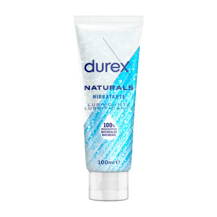 Lubricantes Durex 100ml, para sexo seguro. Naturals H2O, Hidratante, Extra Sensitivo, Original, Calor, Frescor, Fresa, Cereza y Perfect Connection - 1