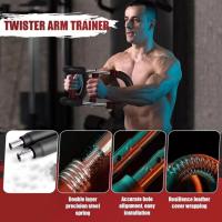 Sport Twister Arm Trainer Ejercitador de pecho de brazo Twister ajustable con resorte y póster de entrenamiento para hombres y mujeres - details 2