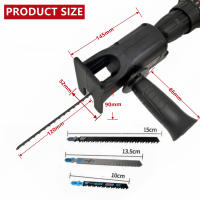 Adaptador De Serra Reciprocante Portátil Para Taladro Eléctrico Herramienta De Trabajo Con Hojas Corte De Madera Máquina De Juego - details 3
