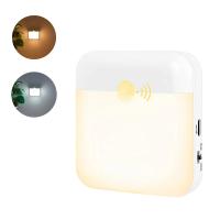 Lámpara Nocturna LED Con Sensor De Movimiento Recargable Para Dormitorio Cocina Escaleras Pasillo Armario Iluminación USB Rectangular - details 2