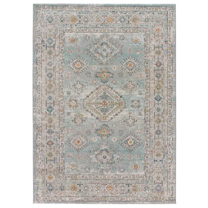 ATTICGO Alfombra de Interior Estilo Vintage en Azul - Parma 54570  80x150, 120x170, 160x230 cm - 1