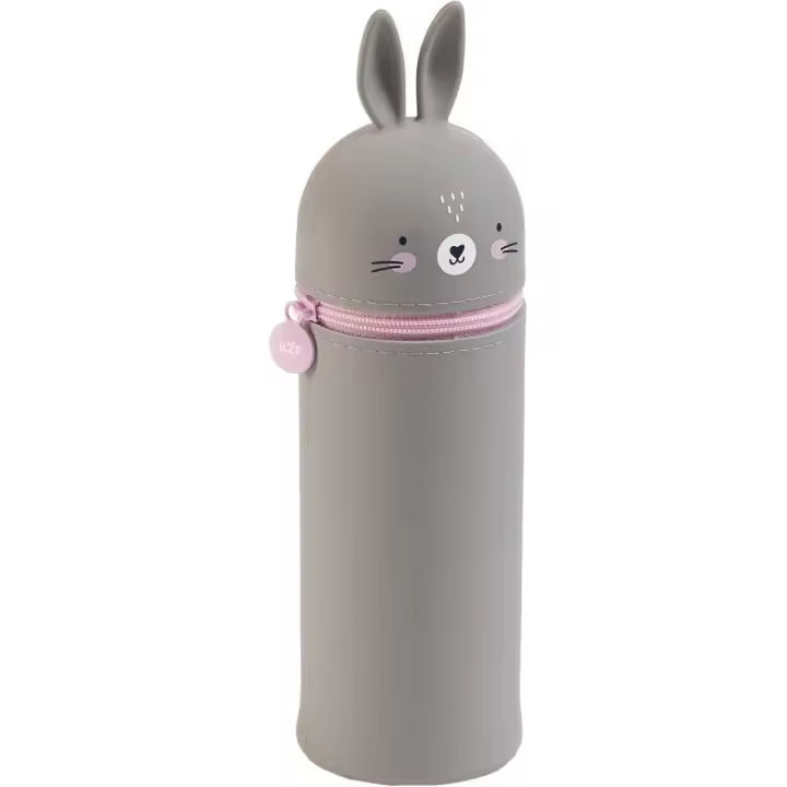 Estuche Portatodo De Silicona 2 en 1 Estuche Y Cubilete De Escritorio Conejo Kawaii - MiquelRius - 1