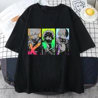 Camiseta Gráfica De Técnica Casual Para Jóvenes Con Estampado De Personajes De Anime Manga T-Shirts Corta Manga Cuello Redondo Para Mujer - details 5