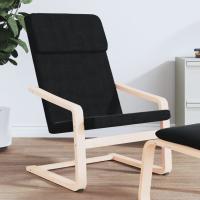 vidaXL Sillón relajante de tela color en color Crema/Negro - details 1