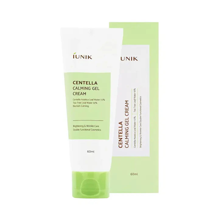 CREMA FACIAL PARA PIEL GRASA Y SENSIBLE - IUNIK CALMING GEL CREAM - 1