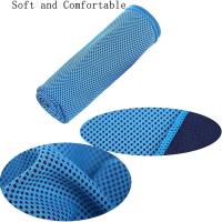Juego De Toallas Deportivas De Poliéster Absorbente De Sudor Para Yoga Golf Natación Fitness Camping Toallas Frías Rápidas - details 4