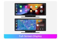 Junsun Cámara de salpicadero inalámbrica Carplay y Android Auto con cámara trasera, DVR, navegación, grabadora de video HD para el tablero de BMW Audi VW - details 9