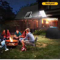 Luces Solares Exteriores Con Batería De 6000mAh Y Luz De 1200LM Seguridad Con Control Remoto IP65 Impermeable 4 Modos Luz Solar De Movimiento - details 9