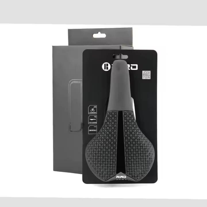 Sillín De Bicicleta RIRO De Fibra De Carbono Para Impresión 3D Ultra-Ligero 138g Con Almohadilla Hueca De Cabeza De Abeja Cómodo Para MTB/Ruta Piezas De Bicicleta - 1