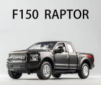 Modelo De Coche De Aleación De Latón 1:32 Ford Raptor F150 Con Sonido Luz Y Retroceso Regalo De Navidad Para Niños Juguete De Coche De Escala Grande - details 0