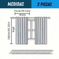 Cortinas Infantiles con Estampado de Animales, Set de 2 Piezas 75x166cm para Habitación de Niños - details 2