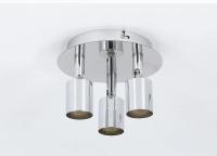 Luces De Techo Modernas En Cromo Y Negro Con LED 3 Vías Instalación Superficial Para Cocina Barra Lámpara De Gu10 Sin Ajuste De Brillo - details 8