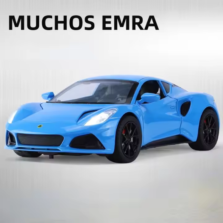 Coche De Juguete Lotus Emira a Escala 1/24 En Aleación De Zinc Con Sonido Y Luz Modelo Deportivo Para Coleccionistas Boys - 1