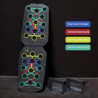 Juego De Push-up Multifuncional Plegable Para Entrenamiento De Pecho Abdomen Brazos Y Espalda Equipo De Fitness Portátil - details 1