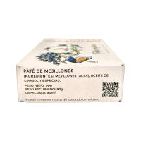 Paté de mejillones 100% natural pack 3 unidades. Mariscadora - details 2